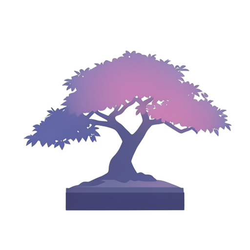 Bonsai Dégradé Moderne - SVG & PNG gratuits | FreeSVGLab
