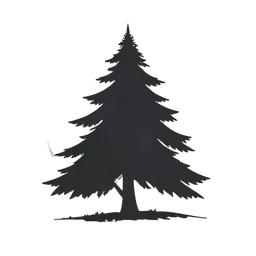 Cèdre Silhouette - SVG & PNG gratuits | FreeSVGLab