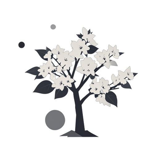 樱花树 SVG 图标 - 几何风格下载 | FreeSVGLab