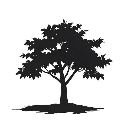 樱花树 SVG 图标 - 剪影风格下载 | FreeSVGLab