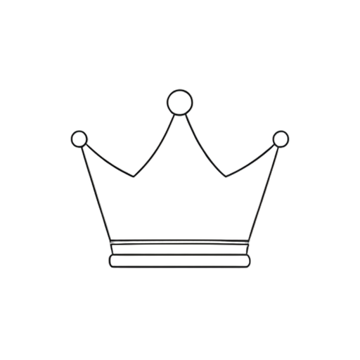 Couronne Art au Trait - SVG & PNG gratuits | FreeSVGLab