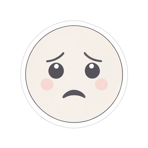 厌恶表情 SVG 图标 - 贴纸风格下载 | FreeSVGLab