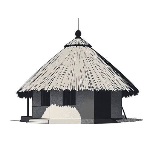 Duotone African Hut