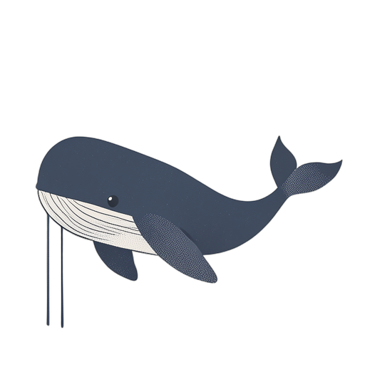 Duotone Blue Whale