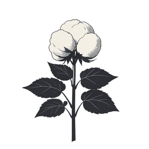 Duotone Cotton Plant