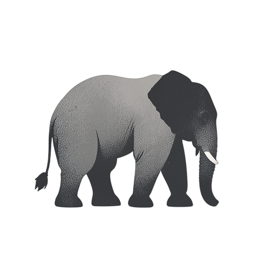 Duotone слон