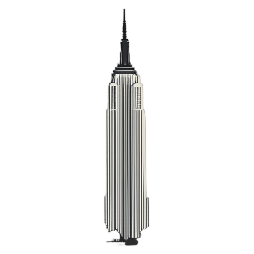 Duotone Empire State Building