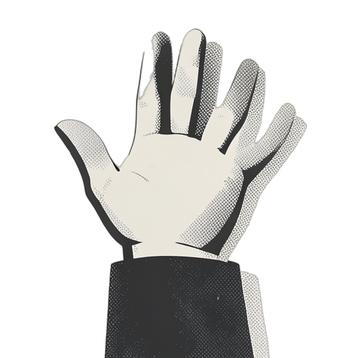 Duotone มือที่โบก