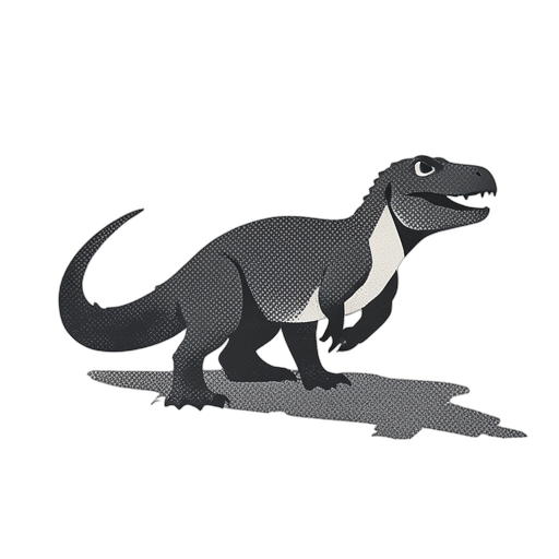 Duotone Komodo Dragon