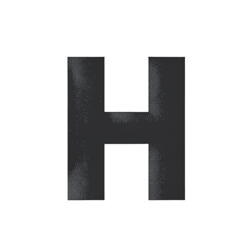 Duotone Letter H