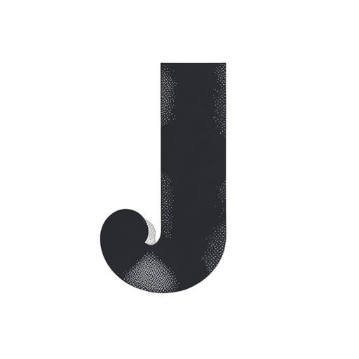 Duotone ตัวอักษร J