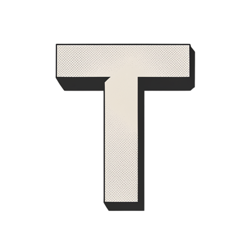 Duotone Lettre T