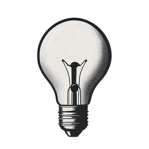 Duotone Light Bulb