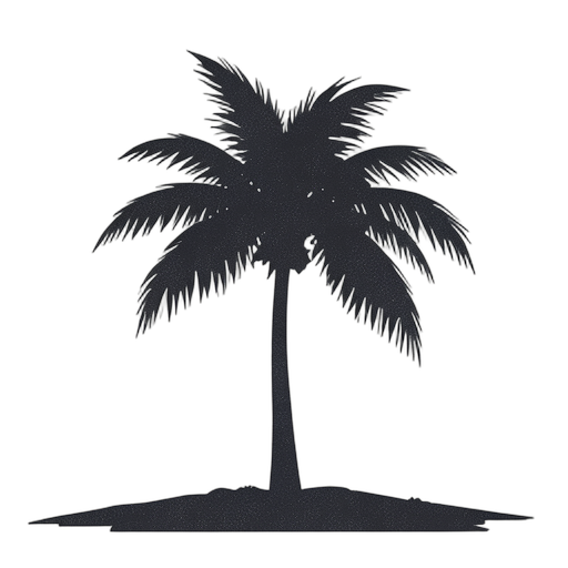 Duotone Palm Tree