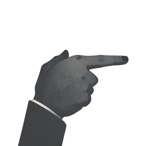 Duotone Wskazujący W Prawo