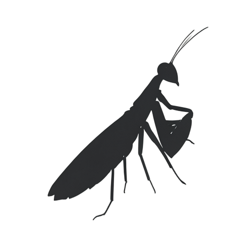 Duotone Mantis religiosa