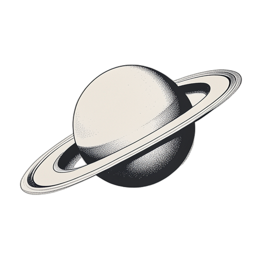 Duotone Saturn