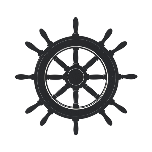 Duotone Ship Wheel