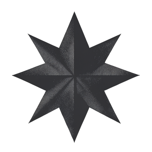 Duotone Altı Noktalı Yıldız