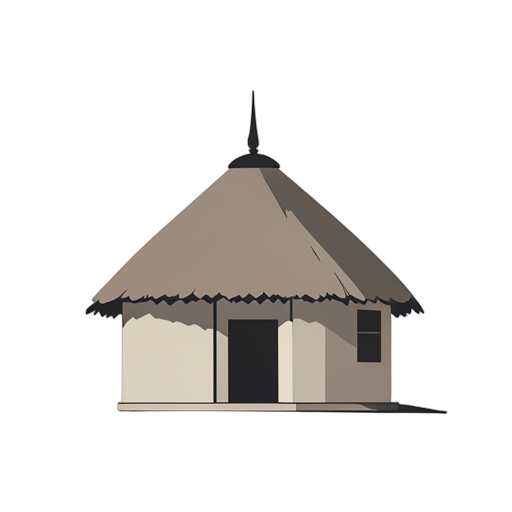 Flat Icon African Hut