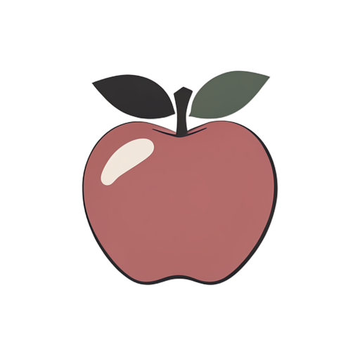Flat Icon Apple