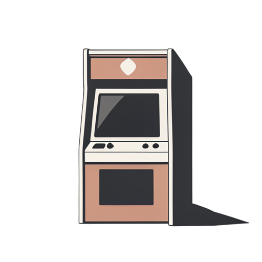 Flat Icon Arcade Machine