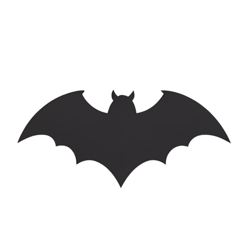 Flat Icon Ведьминский летучая мышь