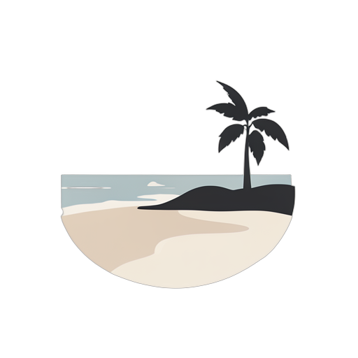 Flat Icon ชายหาด