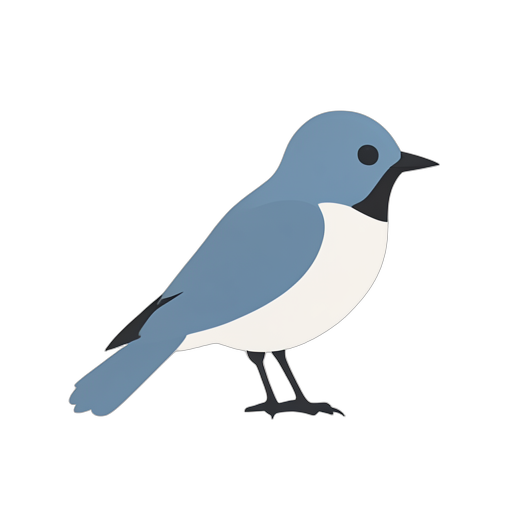 Flat Icon Bluebird