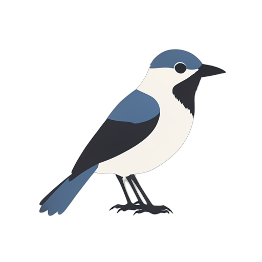 Flat Icon عصفور سَيّاح