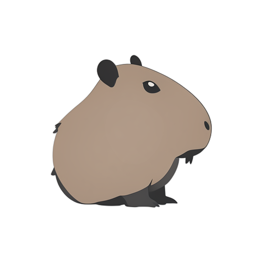 Flat Icon kapibara