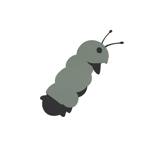 Flat Icon Caterpillar