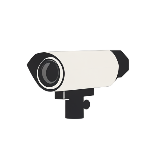 Flat Icon Câmera CCTV