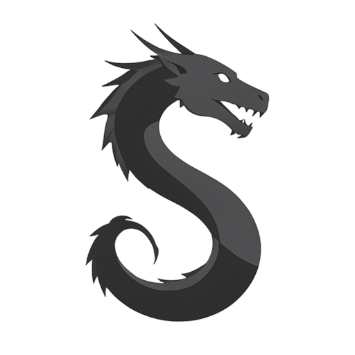 Flat Icon Chinese Dragon