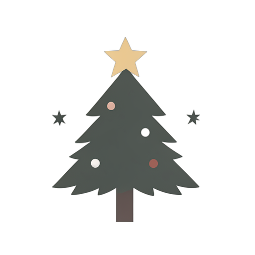 Flat Icon نجمة عيد الميلاد
