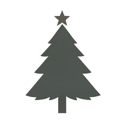 Flat Icon Weihnachtsbaum