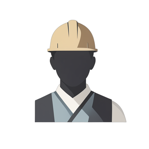 Flat Icon Trabajador de la construcción