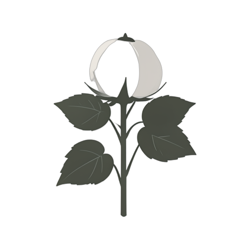 Flat Icon Cotton Plant