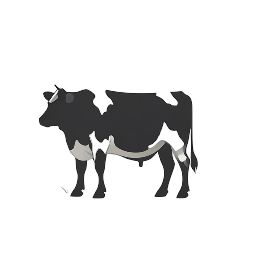 Flat Icon Молочная корова