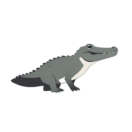 Flat Icon Crocodile