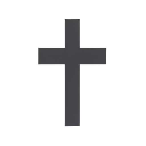 Flat Icon Christelijke kruis