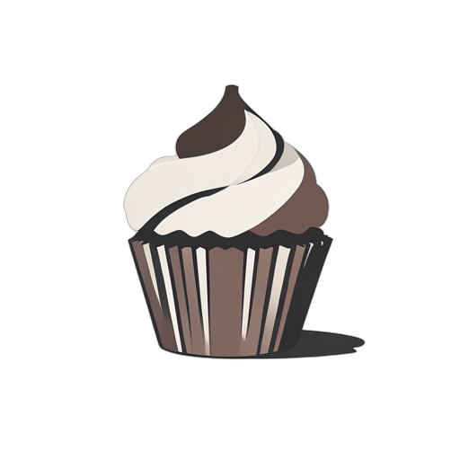 Flat Icon Cupcake