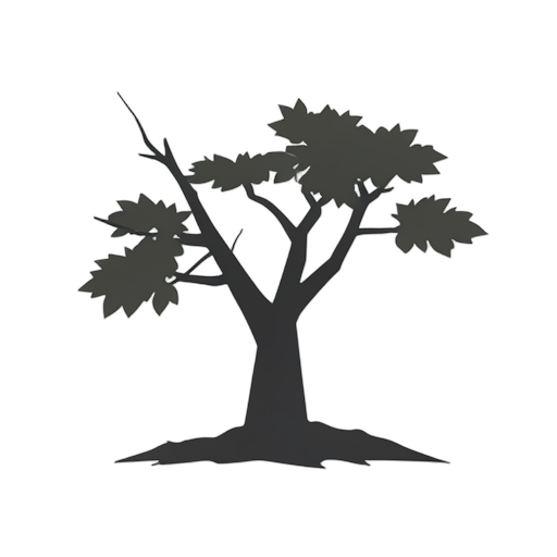 Flat Icon Árbol muerto