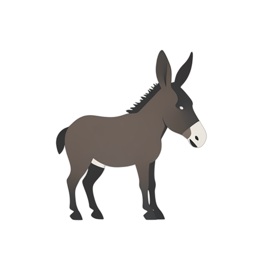 Flat Icon Donkey