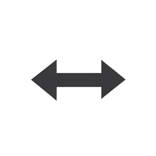 Flat Icon Double Arrow Left