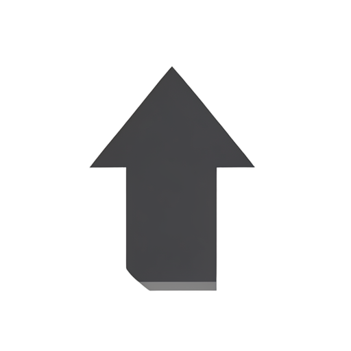 Flat Icon 위쪽 이중 화살표