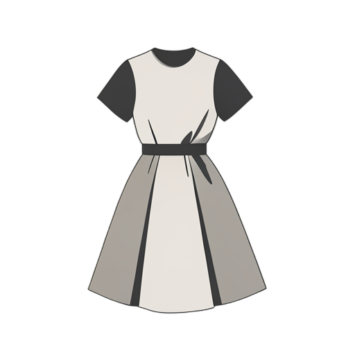 Flat Icon Lässiges Kleid