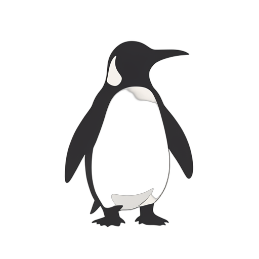 Flat Icon Emperor Penguin