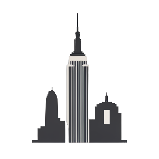 Flat Icon Empire State Building