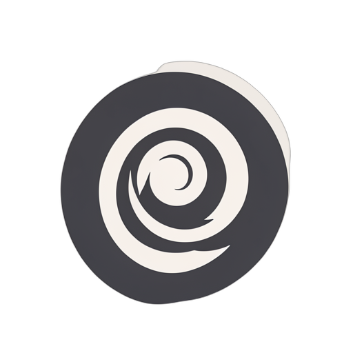Flat Icon Спираль Фибоначчи